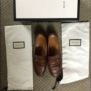 Pair of Gucci loafers size 38